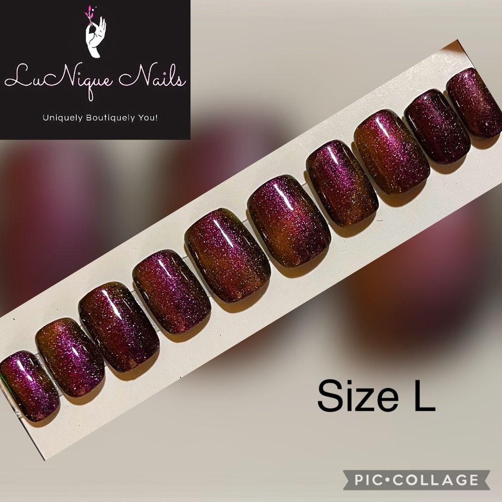 *HOST PICK! 4/19/25* Ruby Red Handmade Press-On Nails Size L